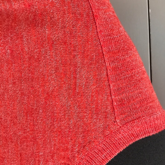 J. Crew Crewneck Sweater Orange Red Lightweight XL - Picture 3 of 5
